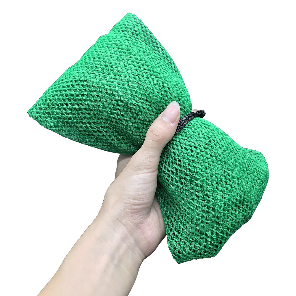 Bolsa de malla de plástico para pesca, bolsa de red de nailon, plegable, equipo de pesca, redes pequeñas gruesas, redes para redes de pescar en vivo