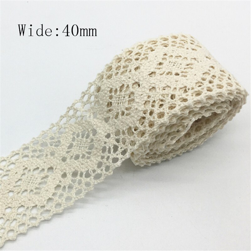 2 yards 100% Katoen Kant Lint Voor Kleding Naaien Stof Ivoor Trim Katoen Gehaakte Kant Stof Lint Handgemaakte Accessoires: Koper