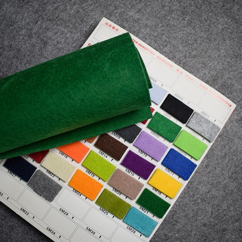 45 x 90cm 5mm tykt hårdt håndarbejde filt grøn filt jul håndværk filt håndværk syemateriale til børnehave filtemner: 5 m 05