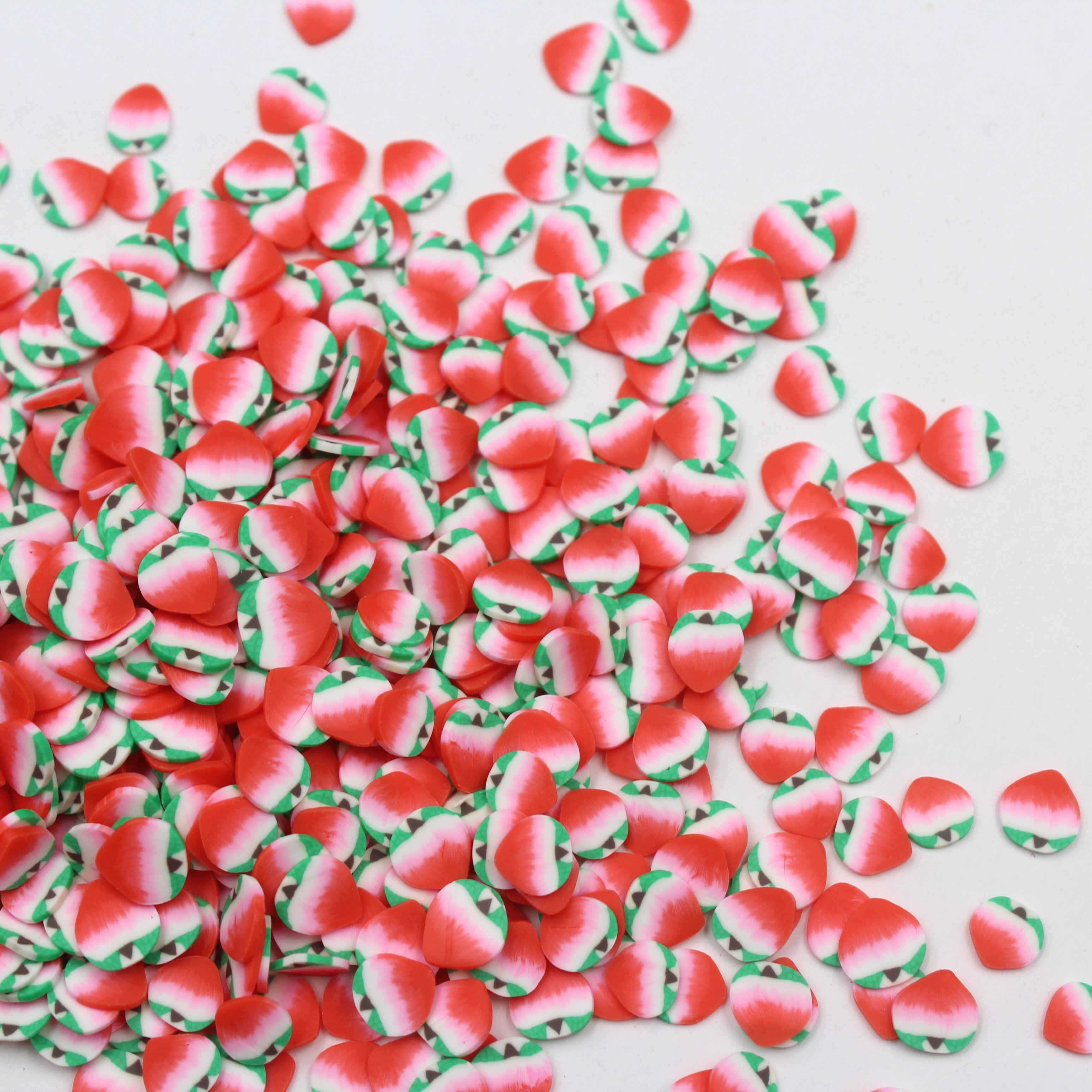 100g/lot Fruits Polymer Soft Clay Juicy Peach Sprinkles or Arts and Mobile Decoration DIY Crafts Filler Accessories