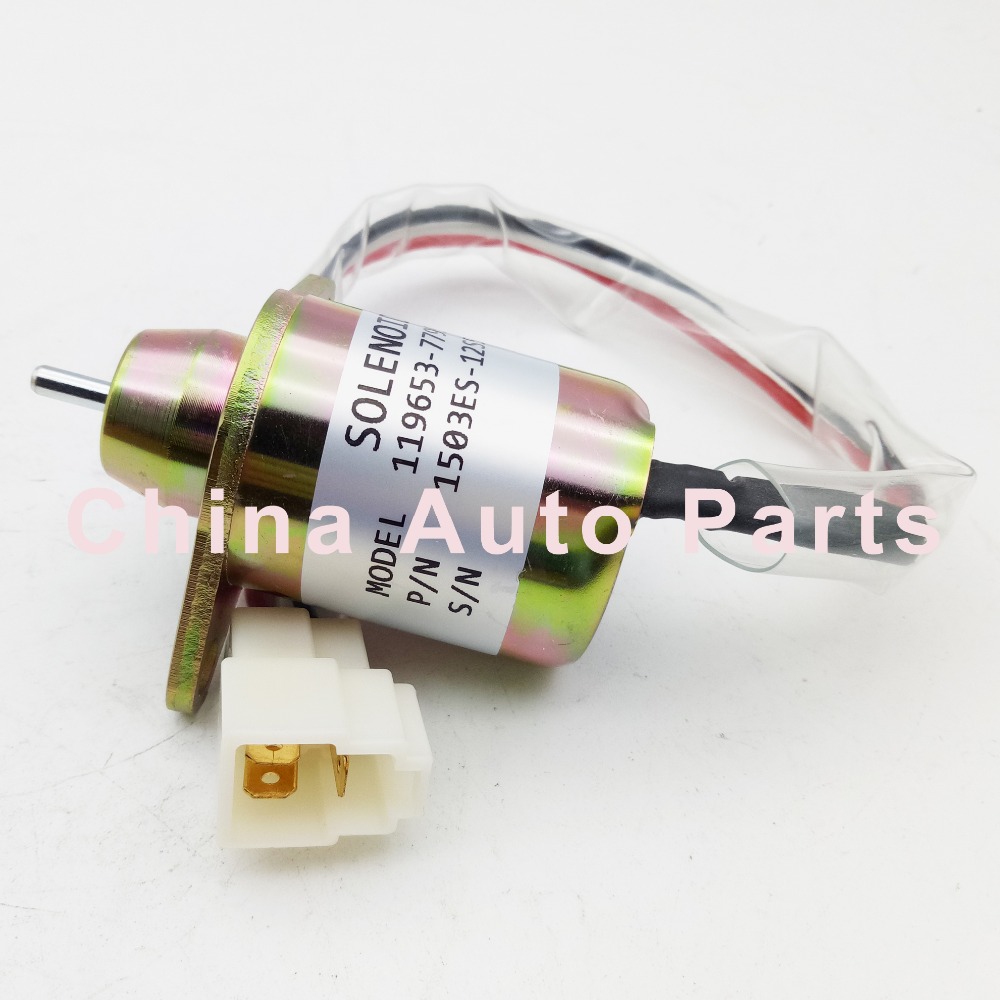Fuel Shutoff Solenoid 1503ES-12S5SUC5S 119653-77950 119285-77950 12 volt for Engine