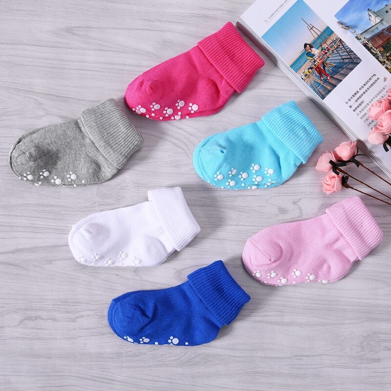 Antislip Cotton Breathable Children Socks Infant Baby Girls Boys Candy Color Comfortable Socks For 13 Year kids