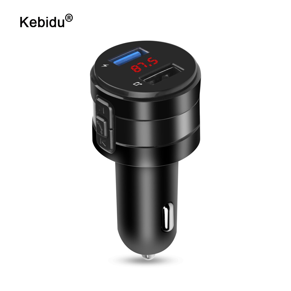 Kebidu freisprecheinrichtung bluetooth 4.2 fm sender modulator autoladegerät 3.1a dual-usb-adapter auto  mp3- player drahtloser audioempfänger