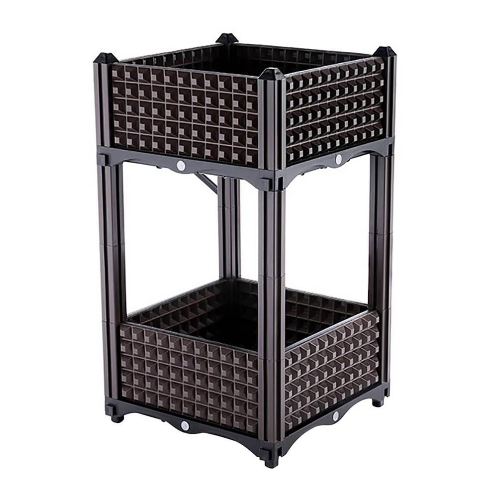 Raised Planter Grow Box Rectangular Flowerpot Elevated Garden Bed Garden Pots &amp; Planters Elevated Garden Bed Garden Decoration