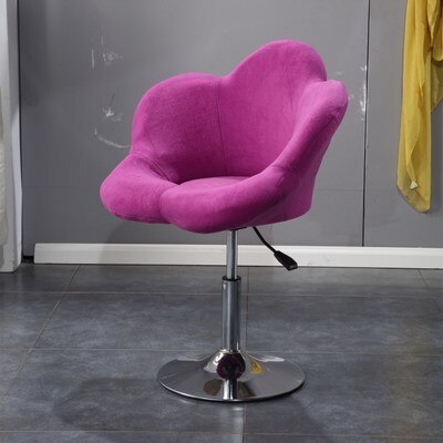 Chaise de chambre à coucher pour balcon, simple et mignon, tabouret à soulever avec disque amovible: purple -flannel B