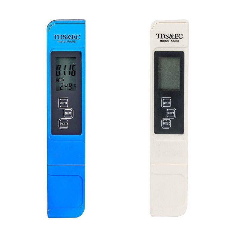Tds ppm ledningsevnemåler ph tester tds og temperatur test pen til vand akvarium hydroponics tester 0-9990 ppm 15%