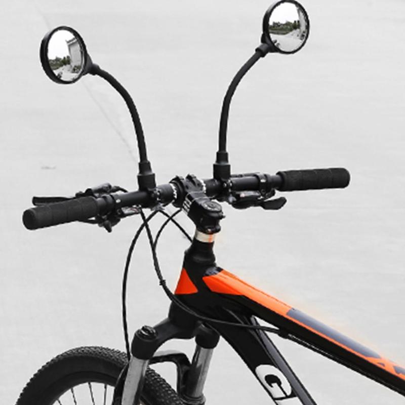 Cykel bakspejl fleksibel sikkerhed rundt mtb cykelstyr venstre / højre spejleudskiftning enkelt bekvemt