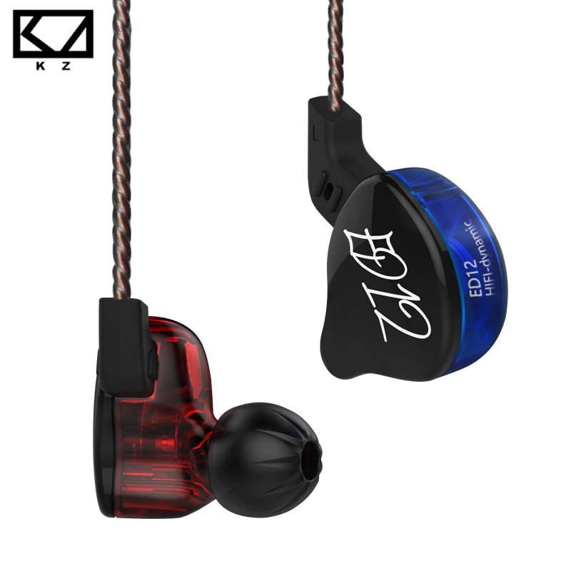 Kz ED12 Oortelefoon Afneembare Kabel Dynamische In-Ear Audio Hifi Muziek Sport Oordopjes Met Microfoon Headset Kz Edx Zst ES4 zsn Zsn Pro