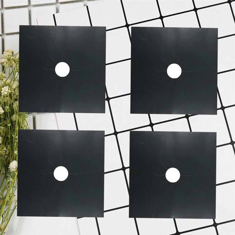 Gas Hob Protector Universal Heavy Duty Oven Liners Teflon Sheets (Black)