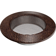 Grille de cheminée ronde laiton fi 125 différentes couleurs producteur KRATKI
