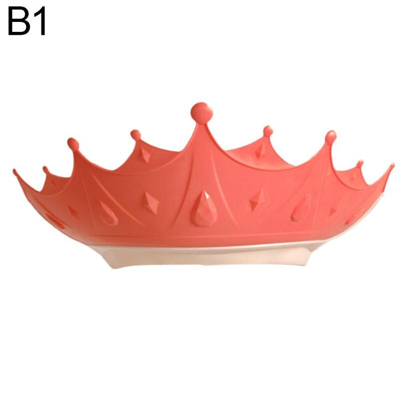 Verstelbare Kroon Baby Shower Cap Babyshampoo Cap Kids Zuigelingen Douche Bad Beschermen En Protector Waterdicht Cover Caps Chil V9H7: C