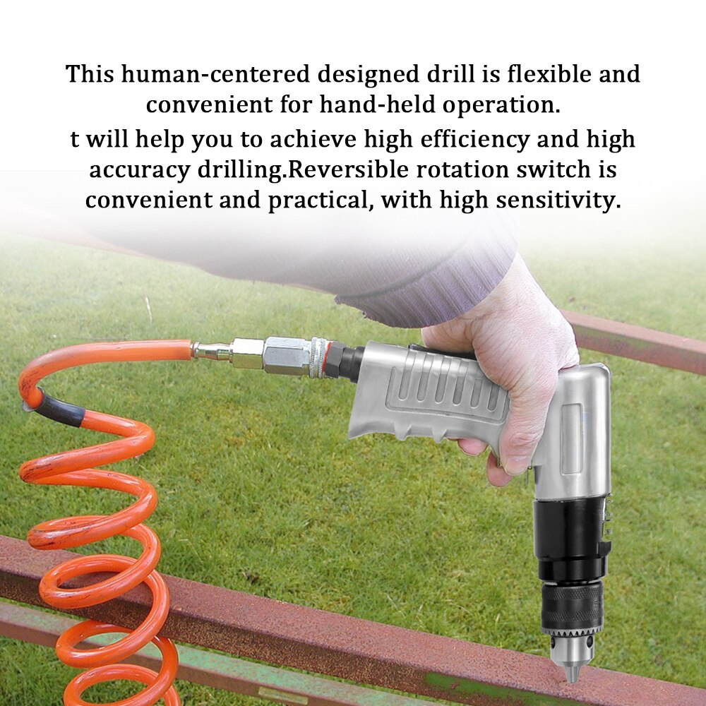 3/8inch Air Drill Rotation Way Reversible Pneumatic Tools for DIY Furniture Machine Production Maintenance