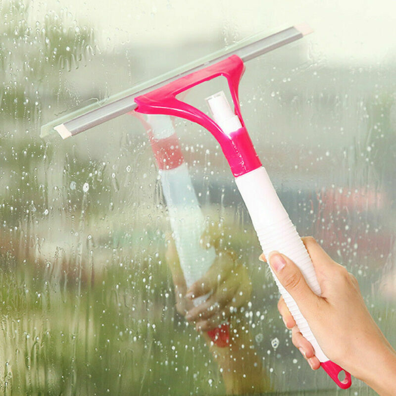 Window Glass Wiper Cleaner Squeegee Shower Bathroom Mirror Brush