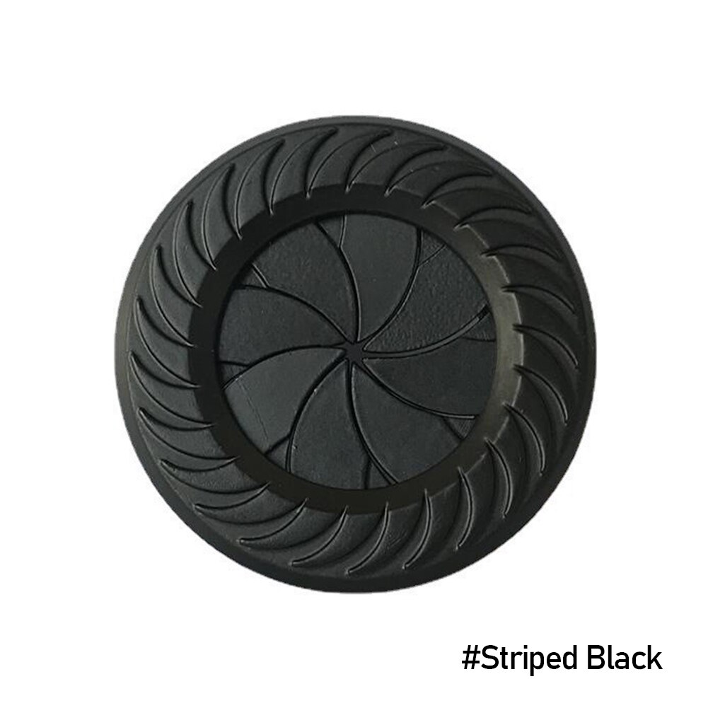 Zinc Alloy Car Engine Start Stop Button Cover Auto Ignition Switch Rotatable Protection Cap Interior Decor Sticker: Striped Black