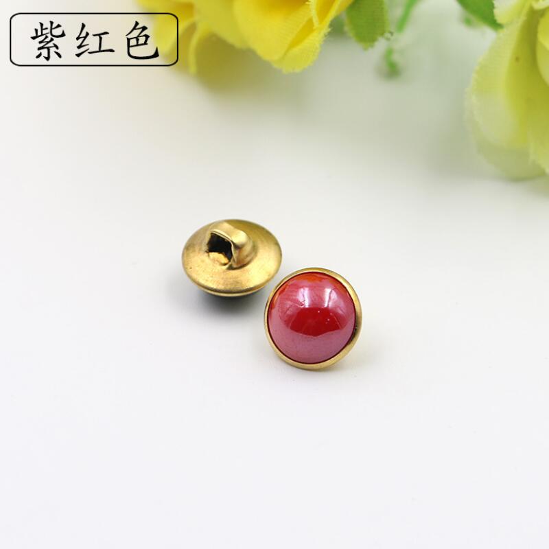 20 stuks 10mm mix kleuren koperen schachtneuzen knoop naaiknopen voor kleding dames overhemdknopen ronde oogbol decoratieve gespen