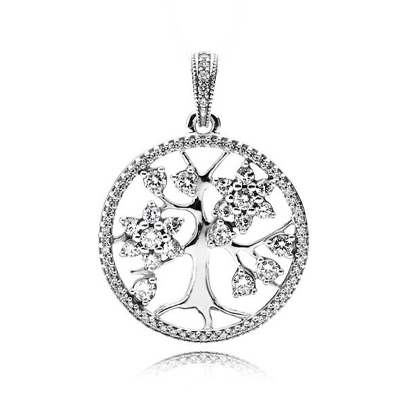FAI DA TE di Fascino di Filatura Cuori Foglia di Quercia Albero Pendente Della Collana Della Piuma 925 Sterling Silver Bead Fit Originale Dei Monili Del Braccialetto: 5