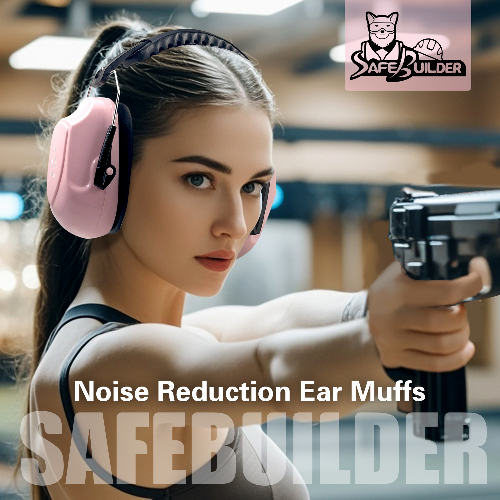 Ear Muffs Noise Reduction SNR 33dB Adjustable Lightweight Safety Earmuffs Sound Proof Noise Cancelling ANSI