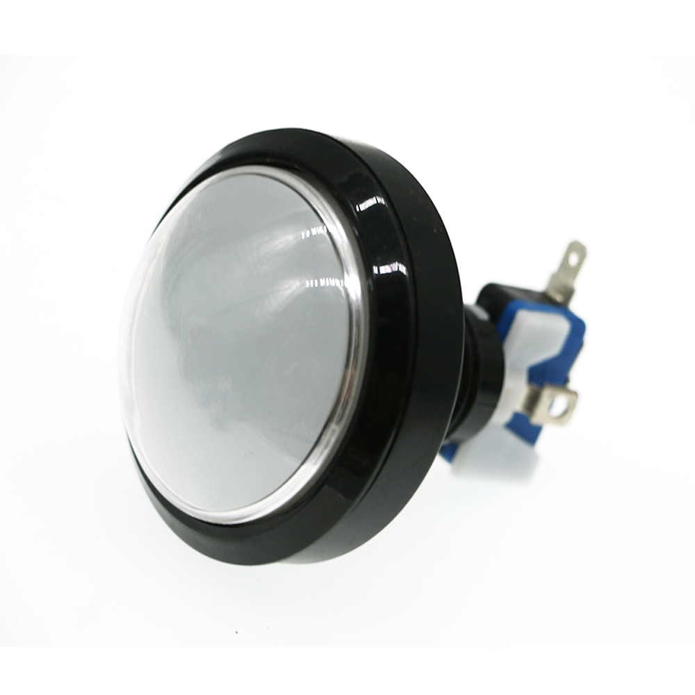 Botão Convexo com LED Iluminado Light Switch, Game Claw Vending Machine, guindaste, Pinball Parts, Slot Arcade, DIY, 60mm, 12V: Branco