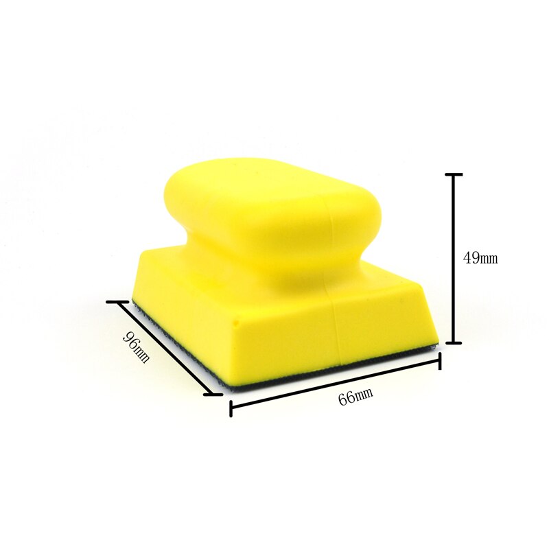 POLIWELL 1PCS 1~6 inch PU Foam Sanding Disc Holder Sandpaper Backing Polishing Pad Hand Grinding Block All Sizes Sanding Pad: 66x96mm