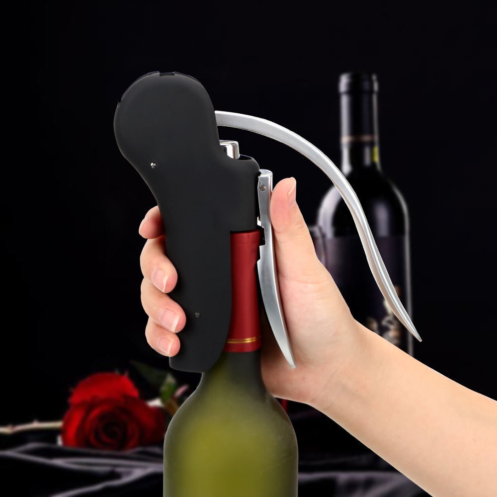 Sacacorchos de palanca de Bar, abridor de vino, Kit elevador de taladro de corcho, accesorios de cocina, juego de herramientas de vino, cortador de papel de aluminio, abrebotellas