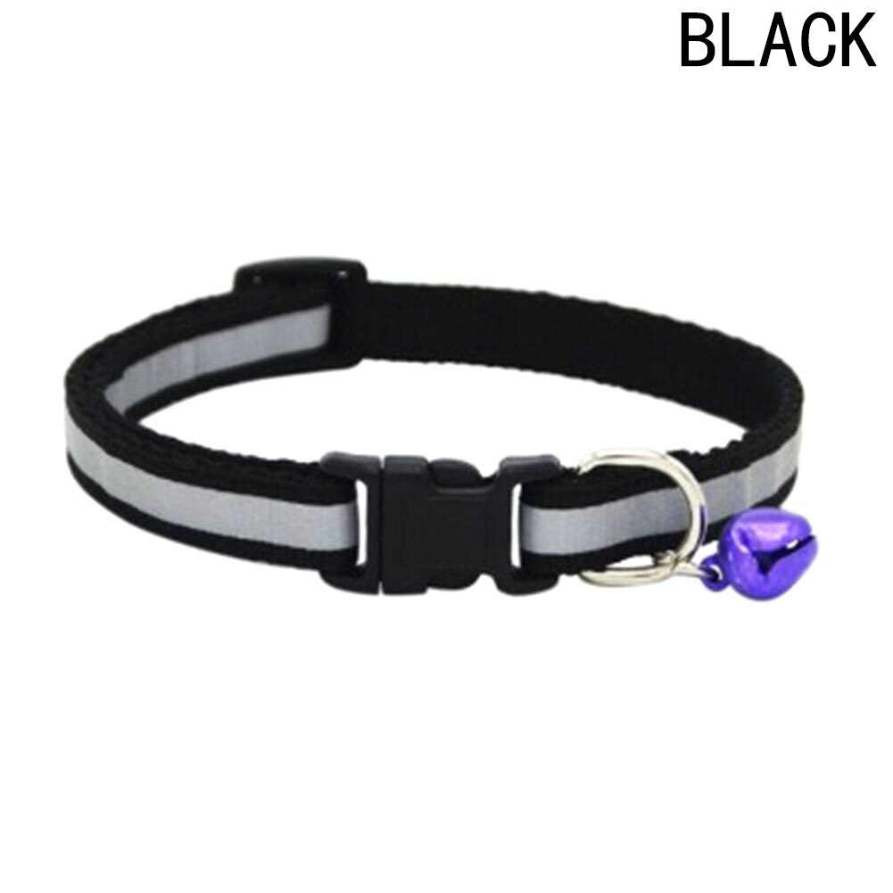 Collier pour animaux de compagnie coloré brillant | Collier de sécurité réfléchissant, avec boucle brillante, pour chiens, chats, chiot chaton, fournitures adorables: BK