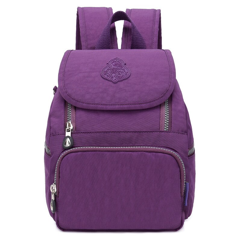 Nylon Rucksack Backpack Female Casual Women's Little School Bags For Teenage Girls Preppy Lady Backpack Feminina Mochila: Purple