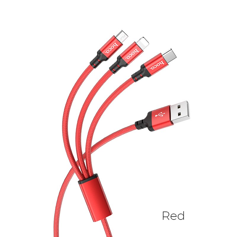 HOCO 3in1 USB Ladegerät Kabel Für iPhone 11 Profi X XS Max XR 7 8 Android Mikro USB Kabel Typ C Für Samsung S9 Xiaomi Schnelle Ladung: verrotten