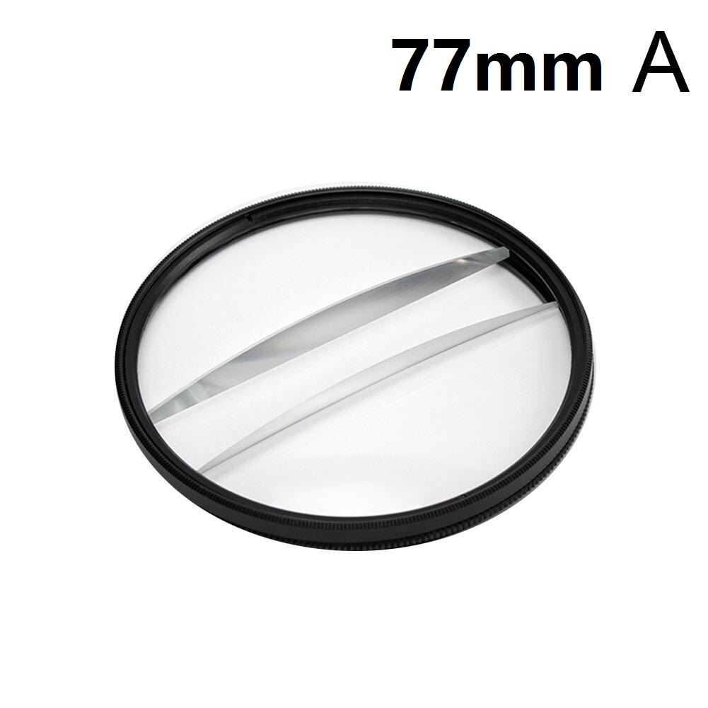 Filtro obiettivo fotocamera diottrie diviso 77mm 82mm 72mm 67mm variabile 58mm prisma accessorio fotocamera 62mm 52mm filtro fotografia Rot P3q1: 77mm A