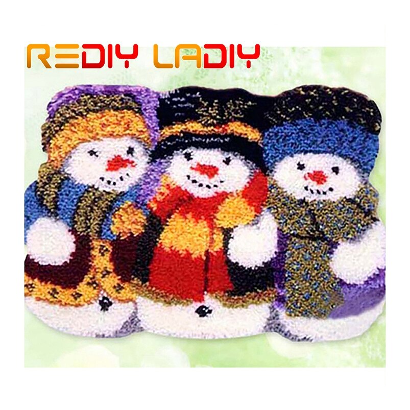 Salpa koukku matto sarjat virkkaus matto matto värikäs pöllö akryylilanka esipainettu kangas tyyny matto virkattu kuvakudos sohva sisustus: Zd047