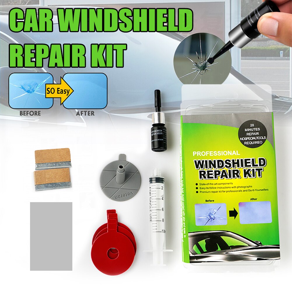 Windshield Repair Resin Kits Car Window Repair Tool Glass Scratch Crack Restore Repair Kit Repair Liquid DIY Car Window Phone Sc