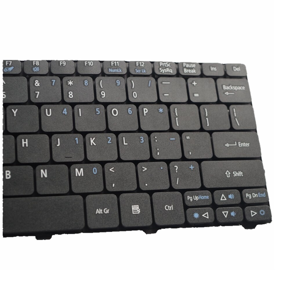 GZEELE English Laptop Replace Keyboard Fit For Acer Aspire One 521 522 533 532 D255 D255E D257 D260 D270 VCY57 US KEYBOARD
