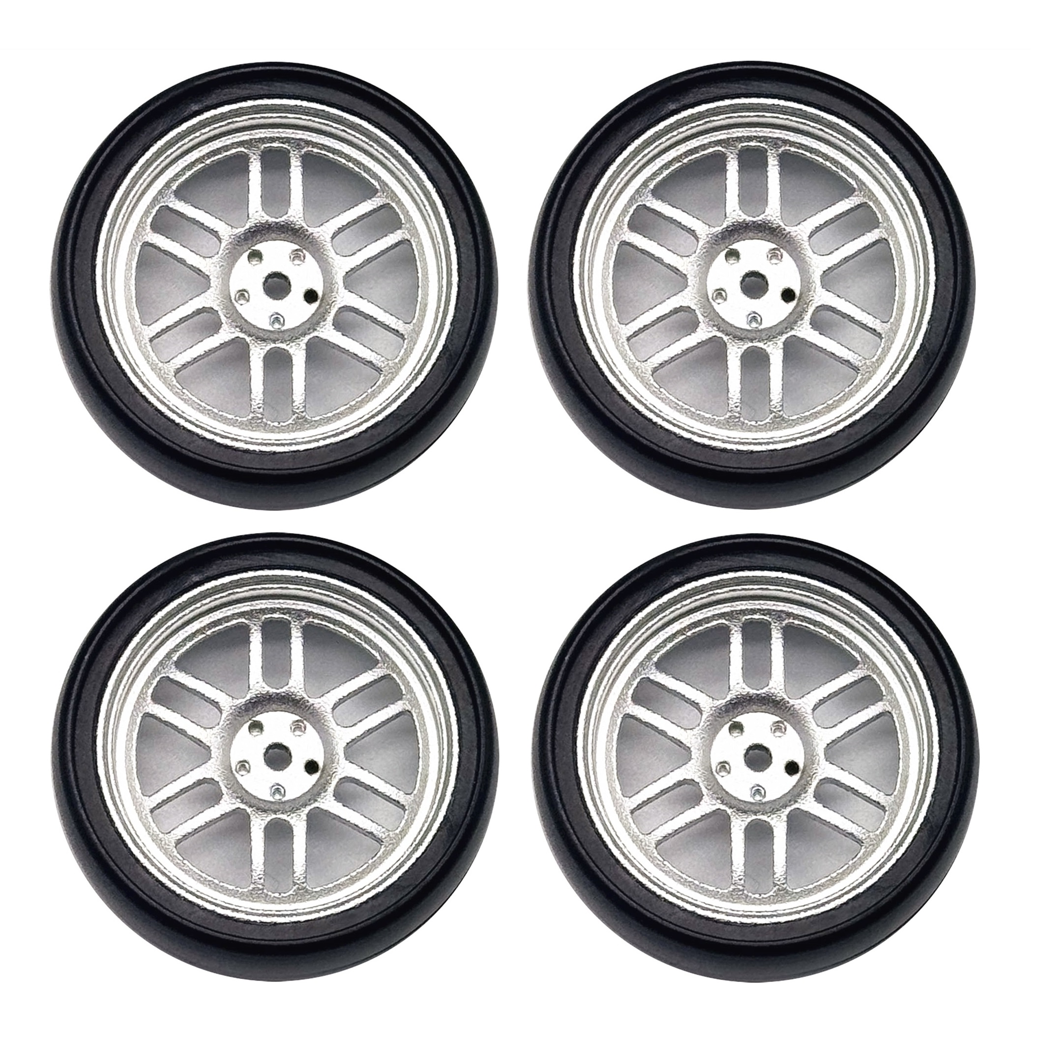 1:18 LDRC AE86 A86 LD1801 LD1802 LD1803 LD1804 A01 A02 Metal 32mm RC Hard Drift Tire Wheel Hard Tyre 1/18 RC Car Upgrade Parts: green