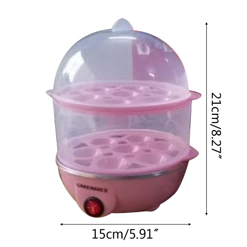 Household Electric Rapid Egg Cooker for Hard Boiled, Poached, Scrambled, Omelets, Steamed Vegetables, Seafood, Dumplings & More