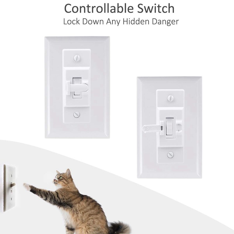 Light Switch Guard Plate, Wall Switch Guard Plate Cover, Protect Your Light or Circuit From Being Accily Turn 4Pcs