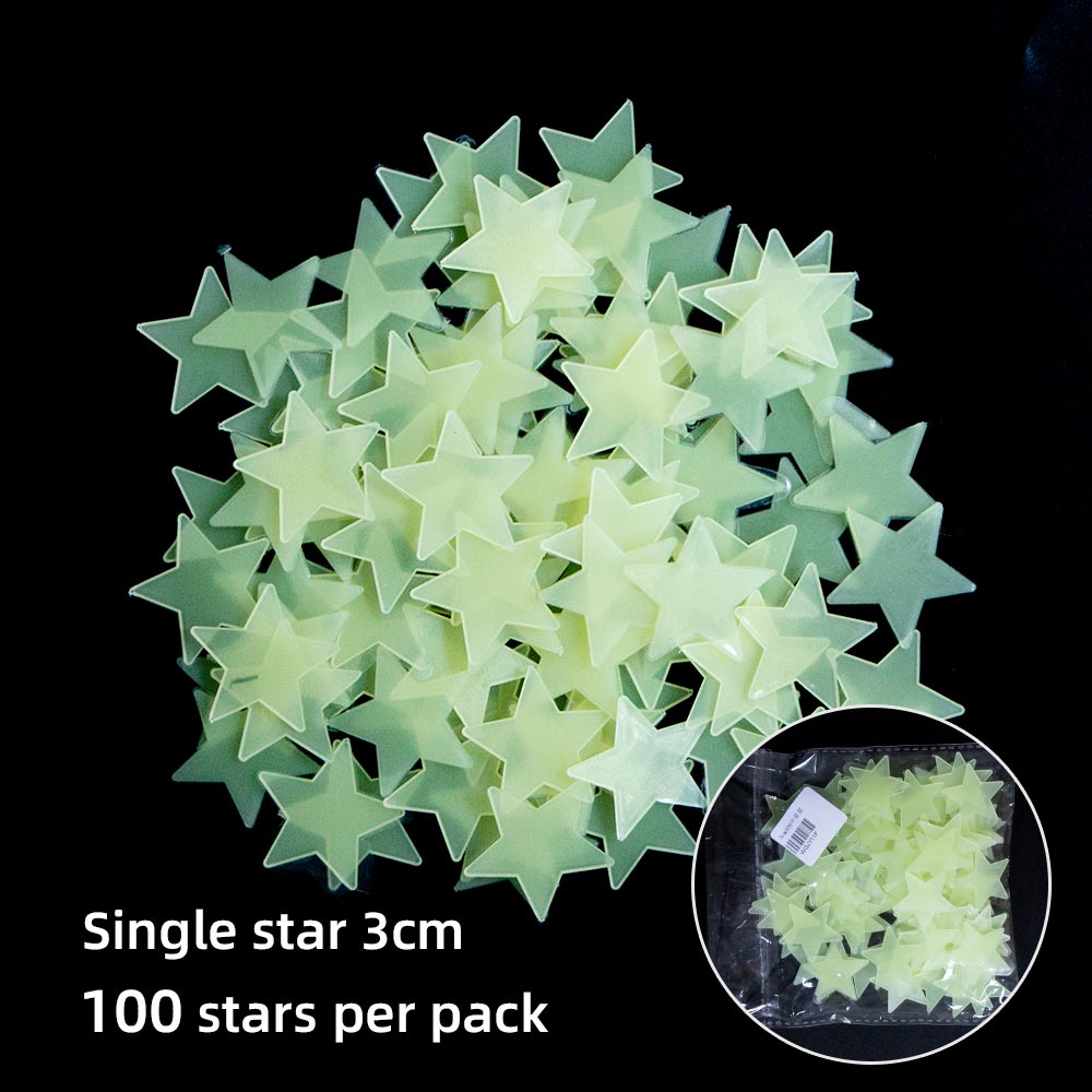 Wall Sticker Christmas Year Window Sticker Snowflake Star Luminous Sticker Children's Room Family Outdoor Glass Decoration: F