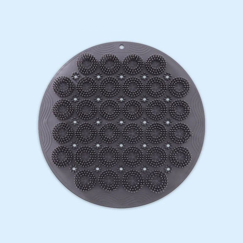 Lichaamsexfoliërende massageborstel Badkamer Antislip douchemat Rugmassageborstel Siliconen voetwas Lichaamsreiniging Badgereedschap: green