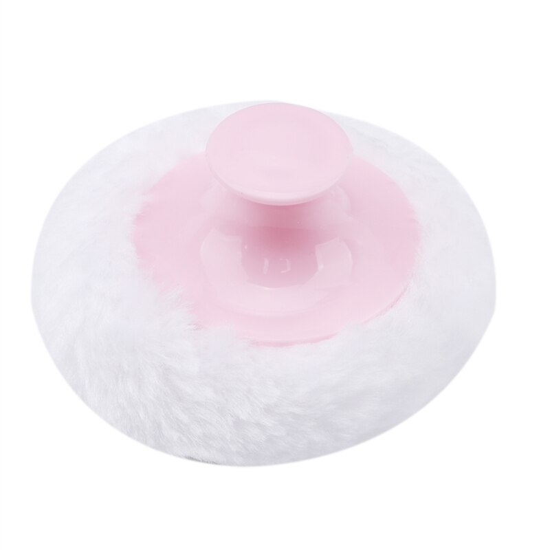 Bærbart pulver puff kropp baby ansikt talkum puff svamp spedbarn puff: Rosa
