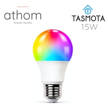 ATHOM pre flashed TASMOTA smart colour bulb ESP8285 works with home assistant 15W E27