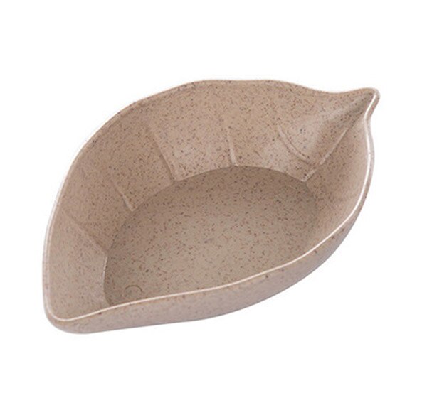 Homies-vaisselle de cuisine polyvalente en forme de feuille, petites soucoupes assaisonnées bol blé paille plat vaisselle japonaise 1 pièce: Vert clair