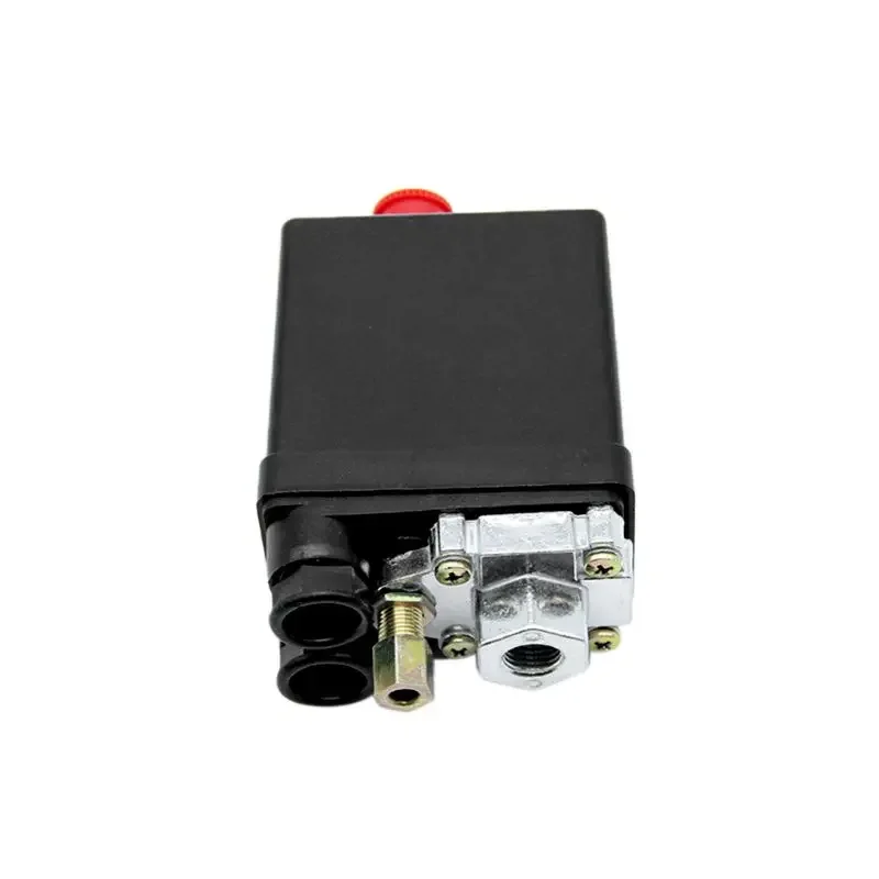 Kraftig luftkompressor tryckbrytare styrventil automatisk utlösning 90-120 psi 1/4 port för liten komprimeringsmaskin: Transparent
