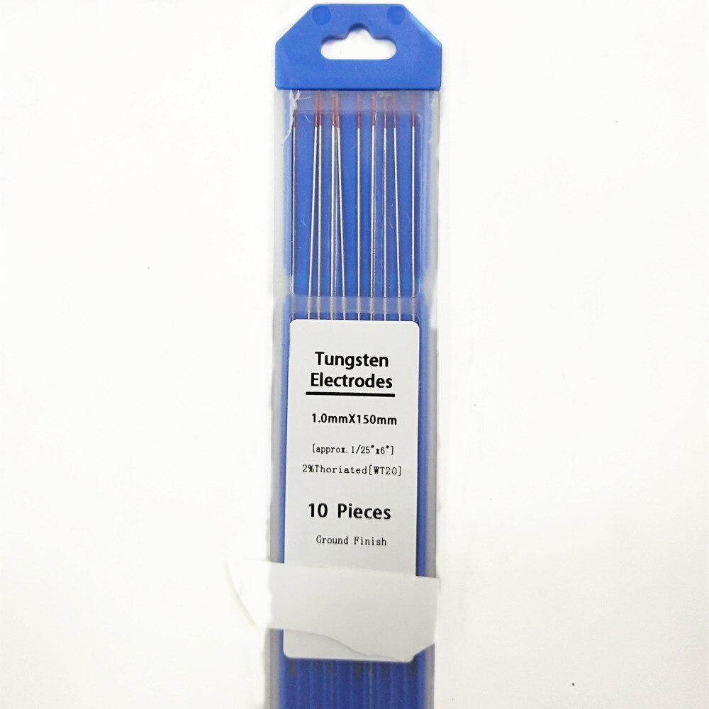 Électrode en tungstène WT20 pour Machine à souder, tige Tig professionnelle, 1.0, 1.6, 2.0, 2.4, 3.0, 3.2mm, option 2%