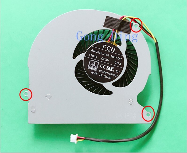 laptop CPU gpu cooling fan Cooler Notebook Fit for Hasee DFS501105FR0T FHCX DFS501105FROT FCN FJL0 FJLO FG5B Laptops: No. 2 fan