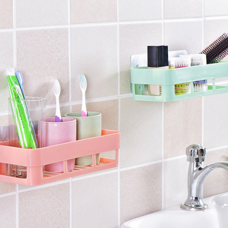 Kitchen And Bathroom Drain Storage Basket Durable Drainage Rack Sponge Storage Bracket Wall-mounted Corner Free Punching Finishi