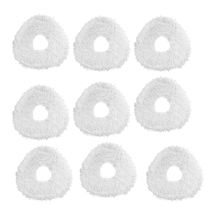 Mop Cloth For NARWAL YJCC001-1 Mop Cloth Robot Vacuum Cleaner Robot Accessories, 9 Pack: Default Title