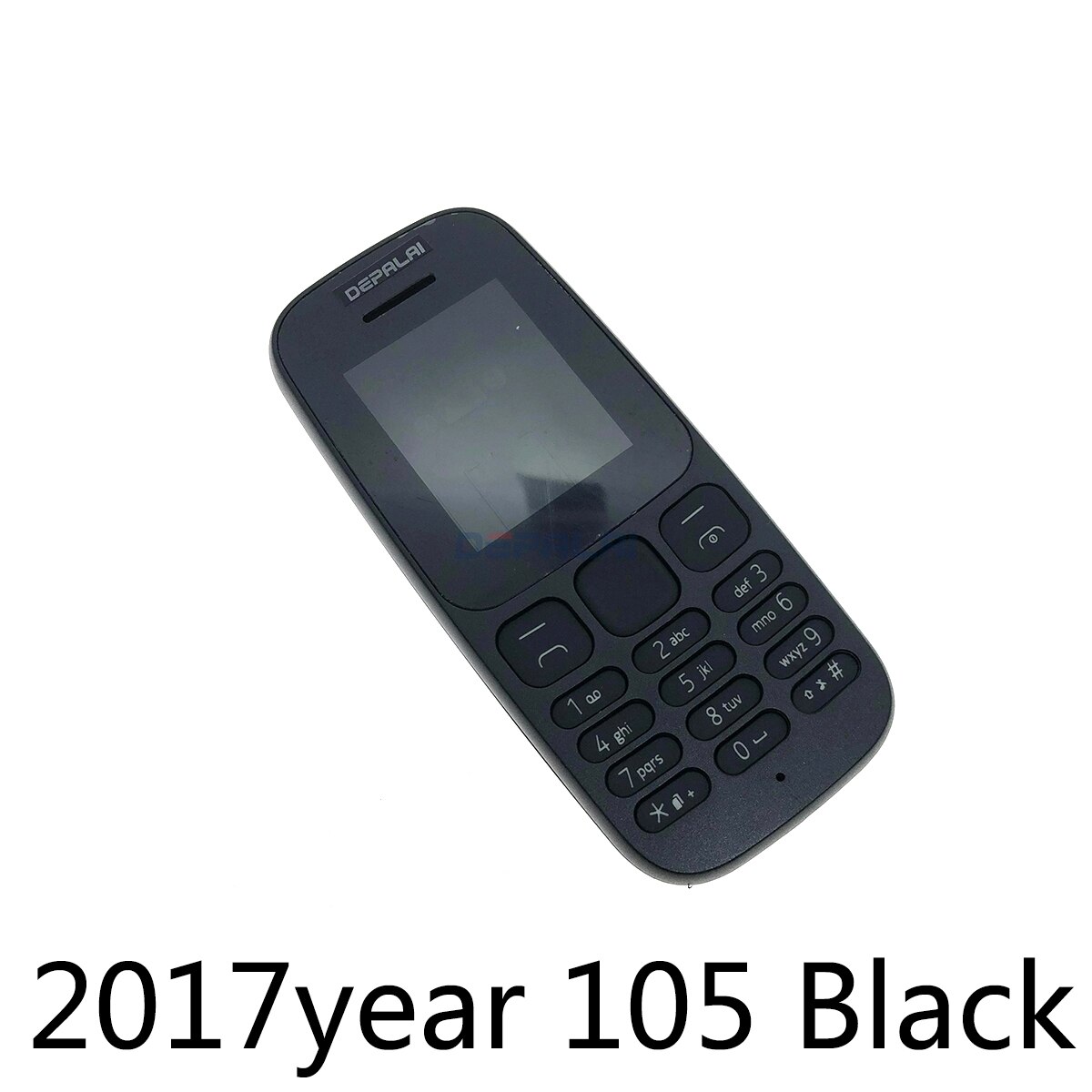 Housing Cover Full Complete Mobile For Nokia 105 version 105 RM-1133 RM-1134 1050 RM-1120 case Keypad Back Battery: 2017 105 Black