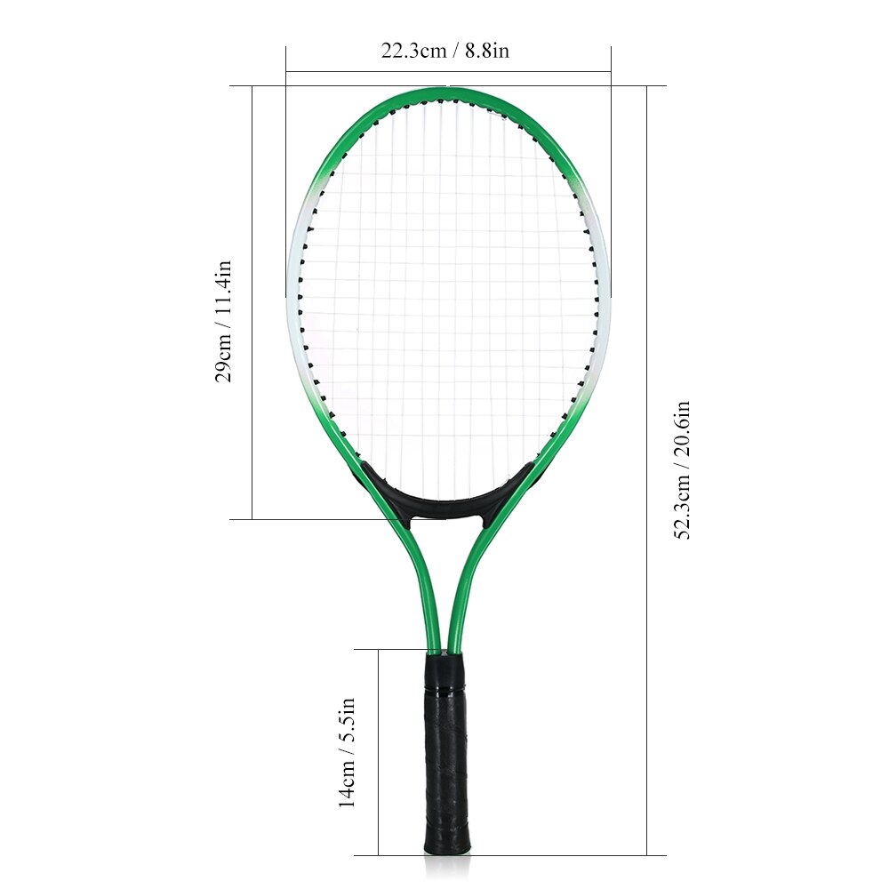 Raquettes de Tennis 2 pièces pour enfants avec 1 balle de Tennis et sac de couverture raquette de Sport en plein air pour enfant