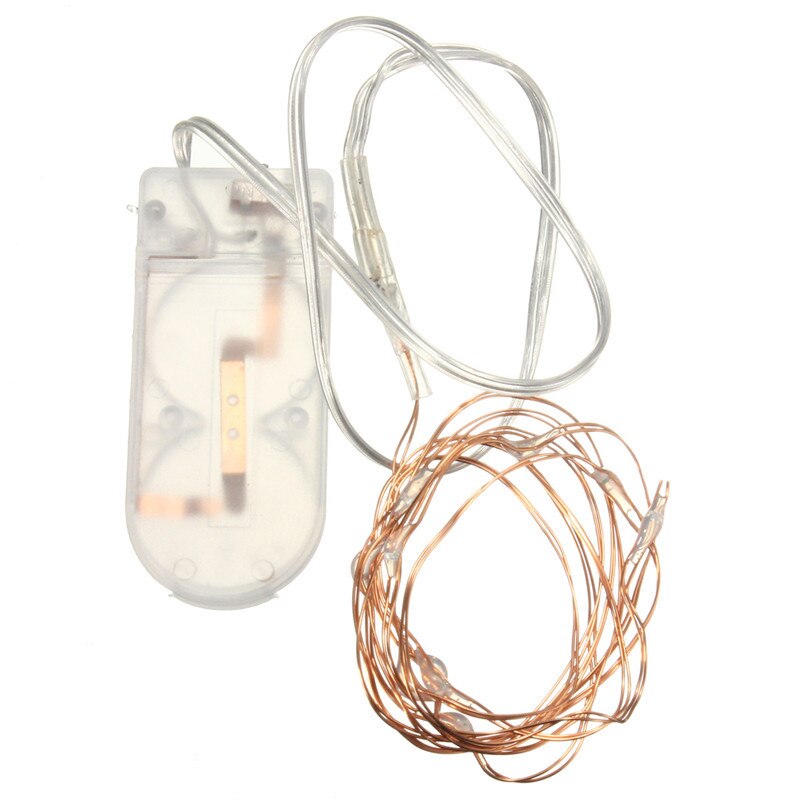 1/2M luces tipo Hada a prueba de agua LED Cadena de luz para Navidad de vacaciones jardín dormitorio boda decoración exterior Interior lámpara: White light / 1M 10 lights