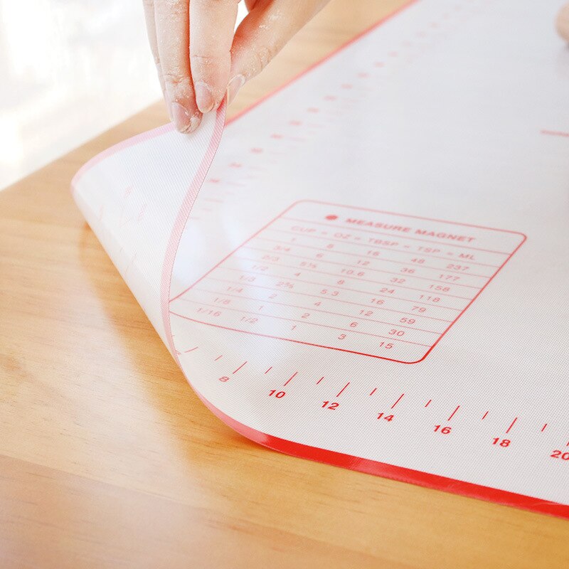 Siliconen Gebak Mat Bakken Matten Met Meting Non-stick Bakken Teller Panel Deeg Rollen Sheet Voor Pizza Taart Keuken gereedschap