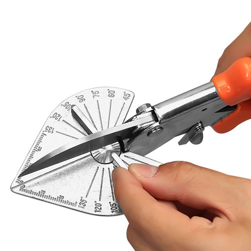 1pc Gasket Shear Mitre Shear Multi Angle Trim Wire Slot Cutter Blade 45-135 Degree Multifunction Scissor For DIY Hand Tool