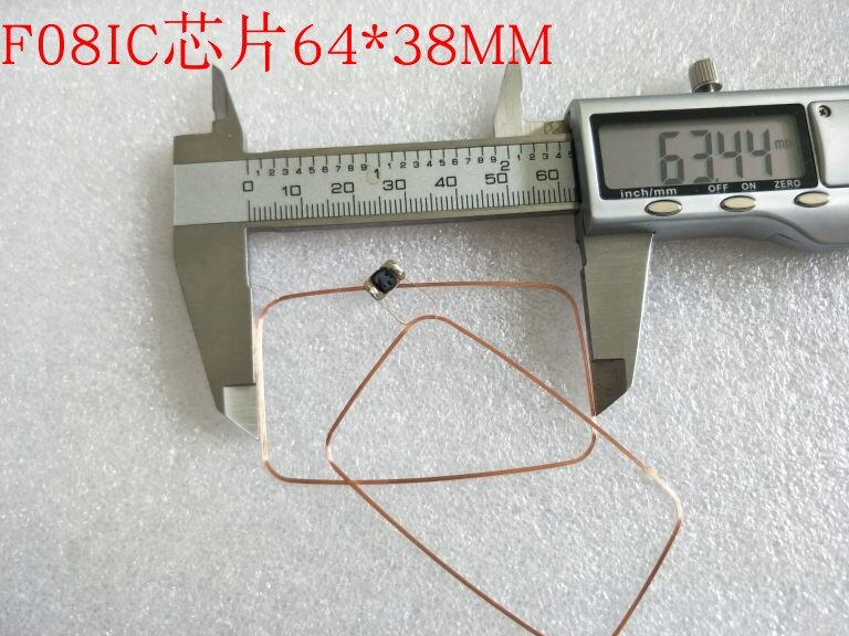 Rfid 64*38 Mm ISO14443A 13.56 Mhz F08 Chip Spoel 10 Stks/partij